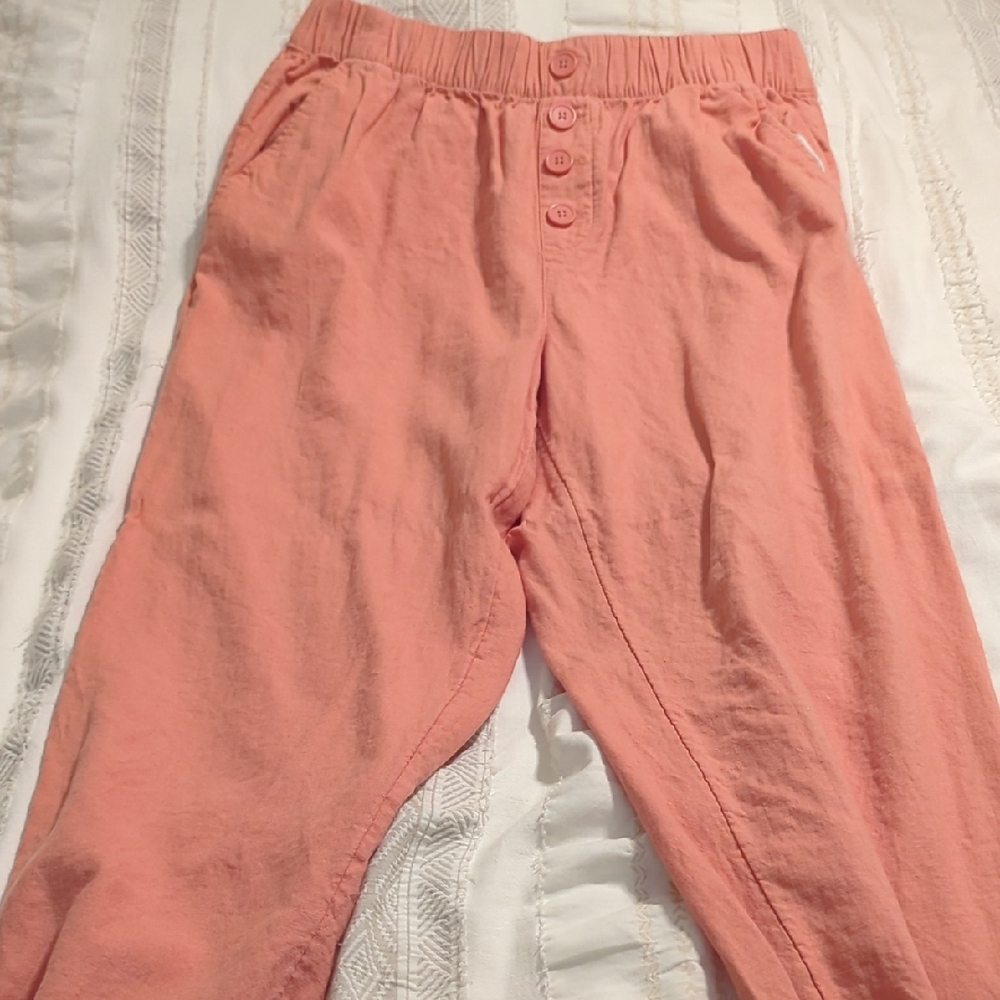 Loft High Rise Straight Cotton Pant